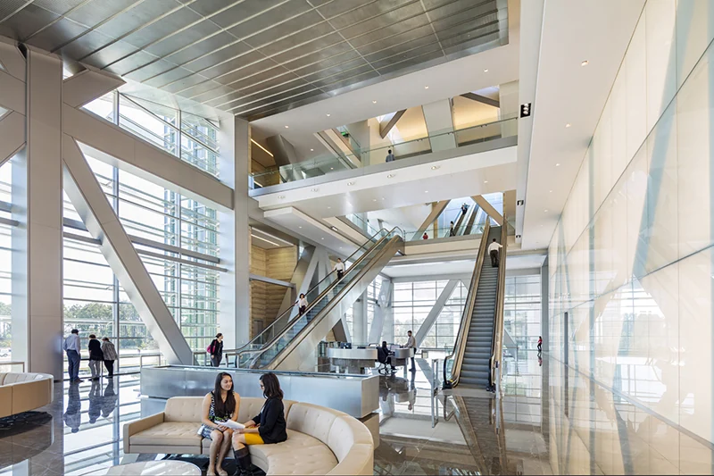 Architectural interior at ExxonMobil headquarters