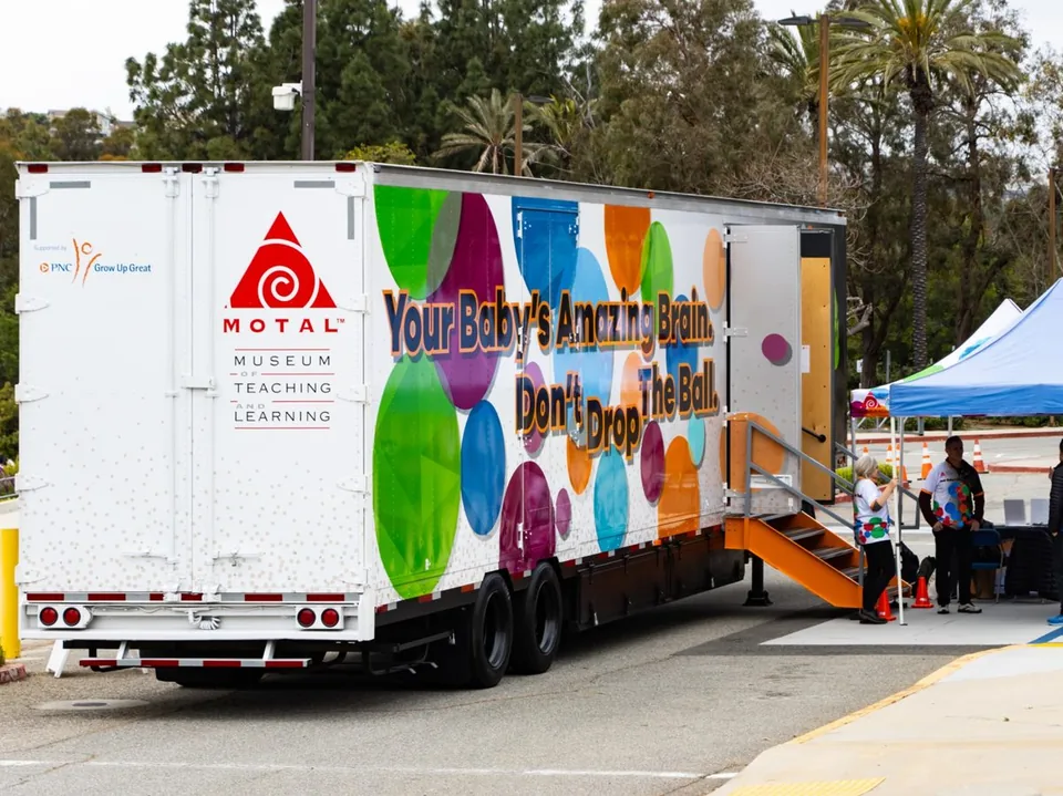 The Museum of Teaching and Learning’s mobile Your Baby’s Amazing Brain exhibition