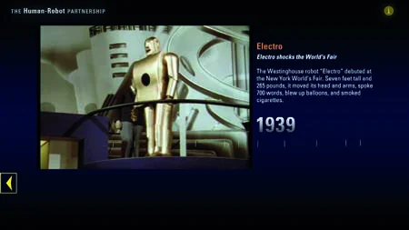 Selected timeline entry with audiovisual material