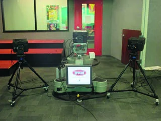 Children’s studio set and camera positions
